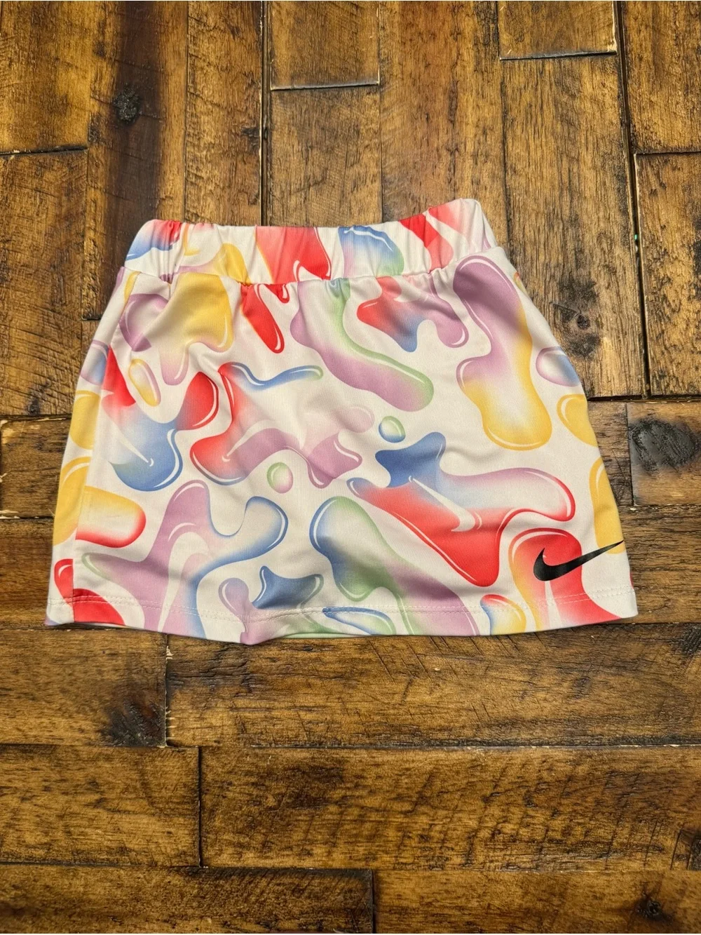 Nike Toddler Girl Freeze Tag Skort Size 2T Colorful Abstract Swirl